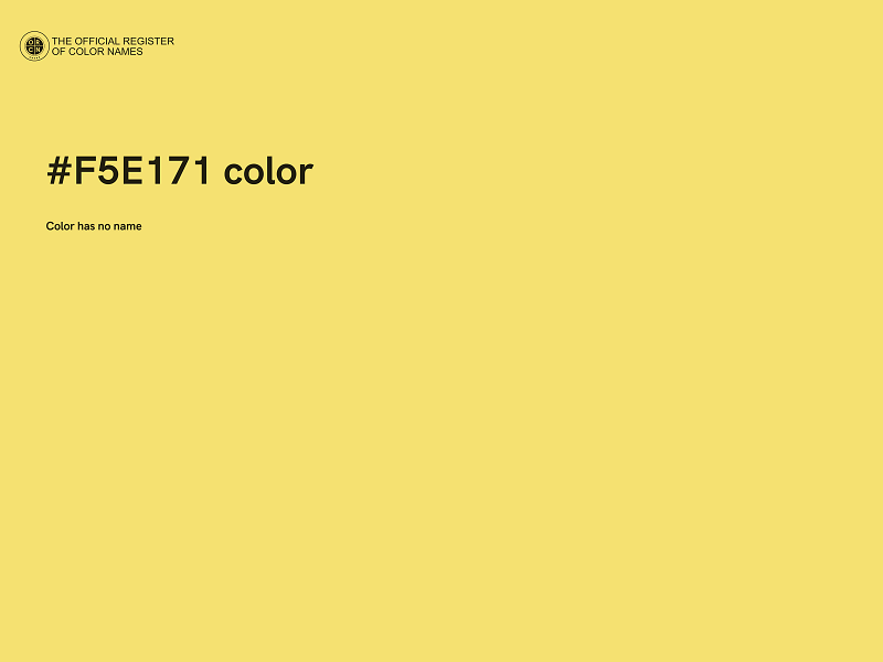 #F5E171 color image