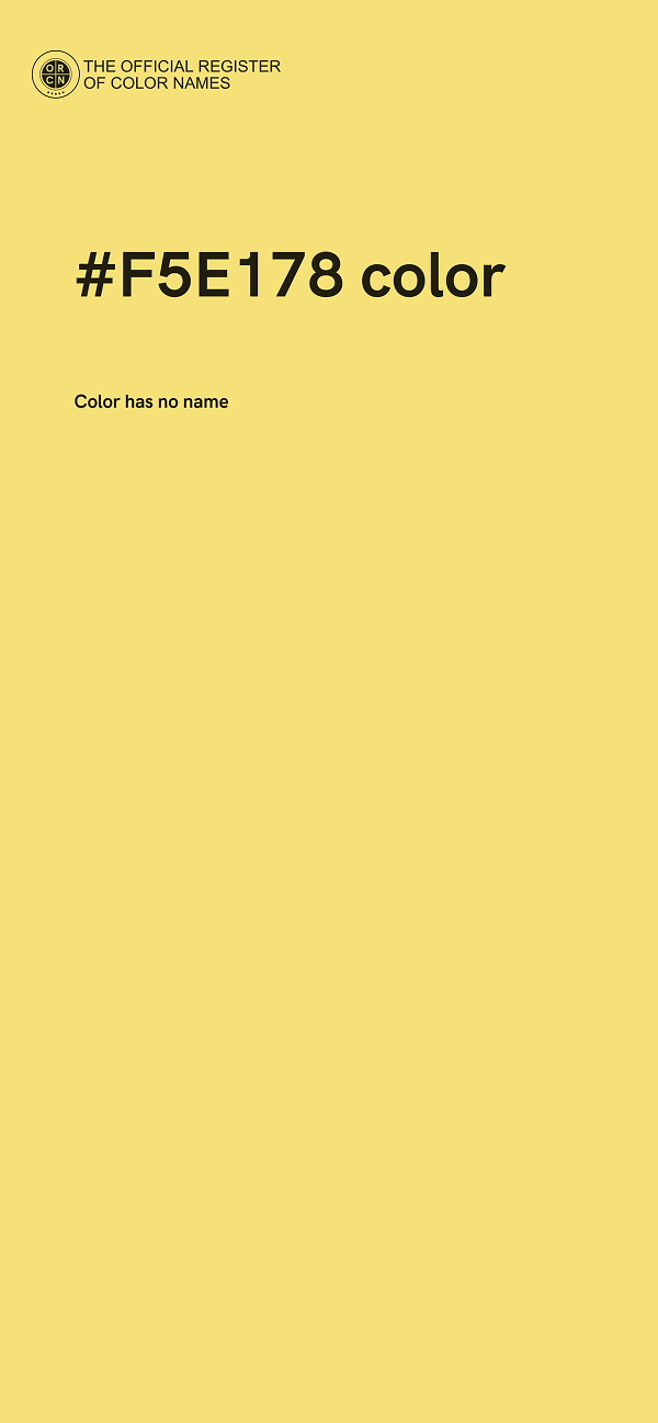 #F5E178 color image