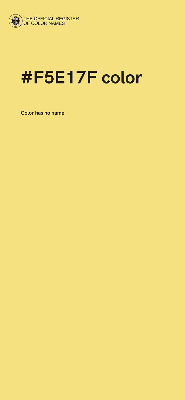 #F5E17F color image