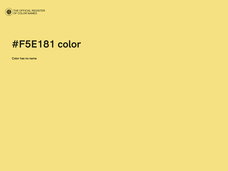 #F5E181 color image