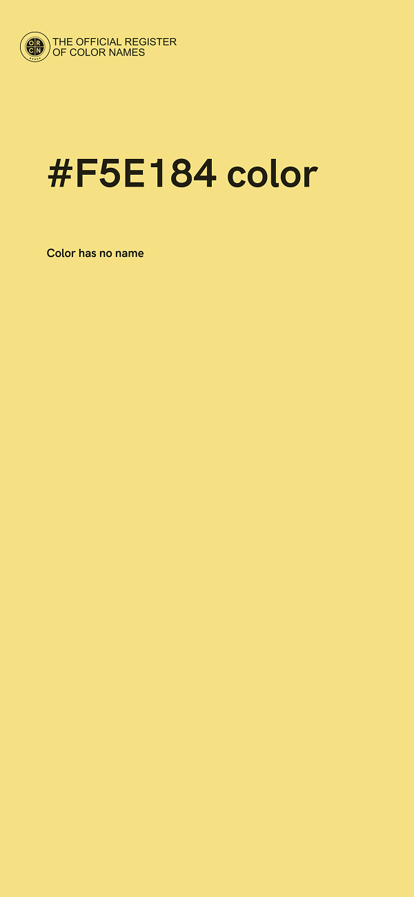 #F5E184 color image