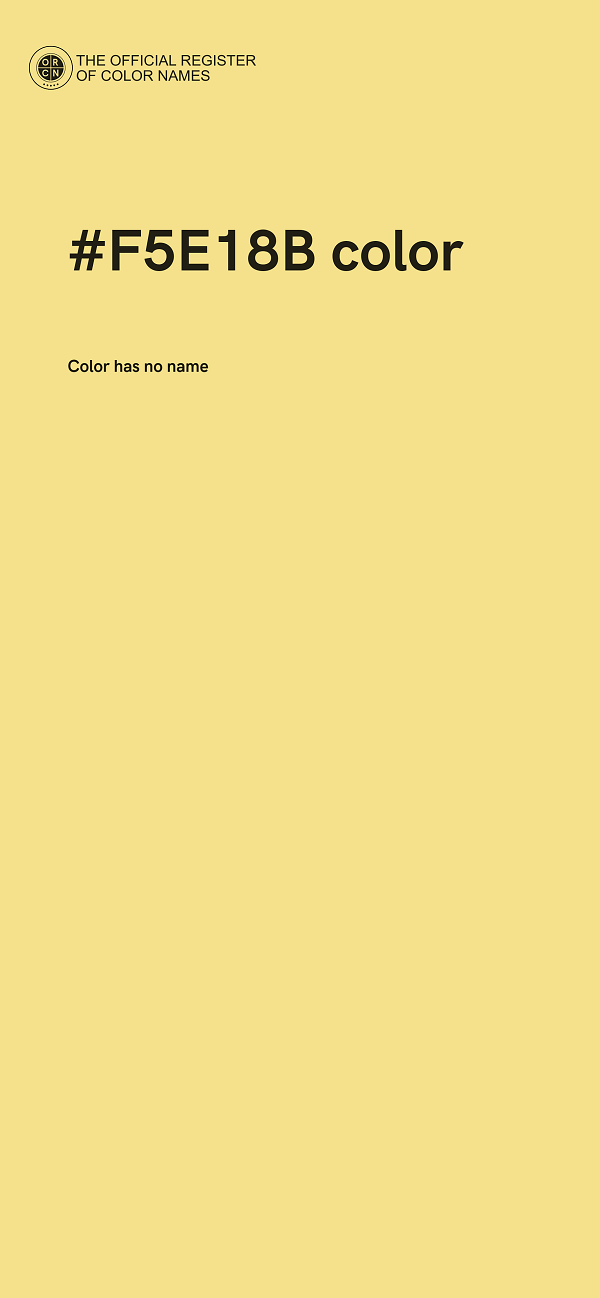 #F5E18B color image