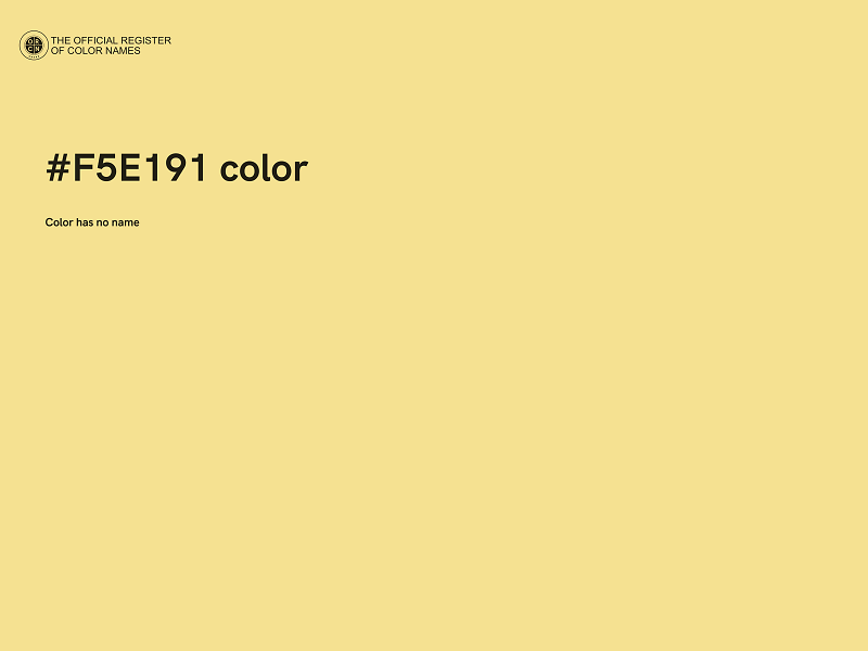 #F5E191 color image