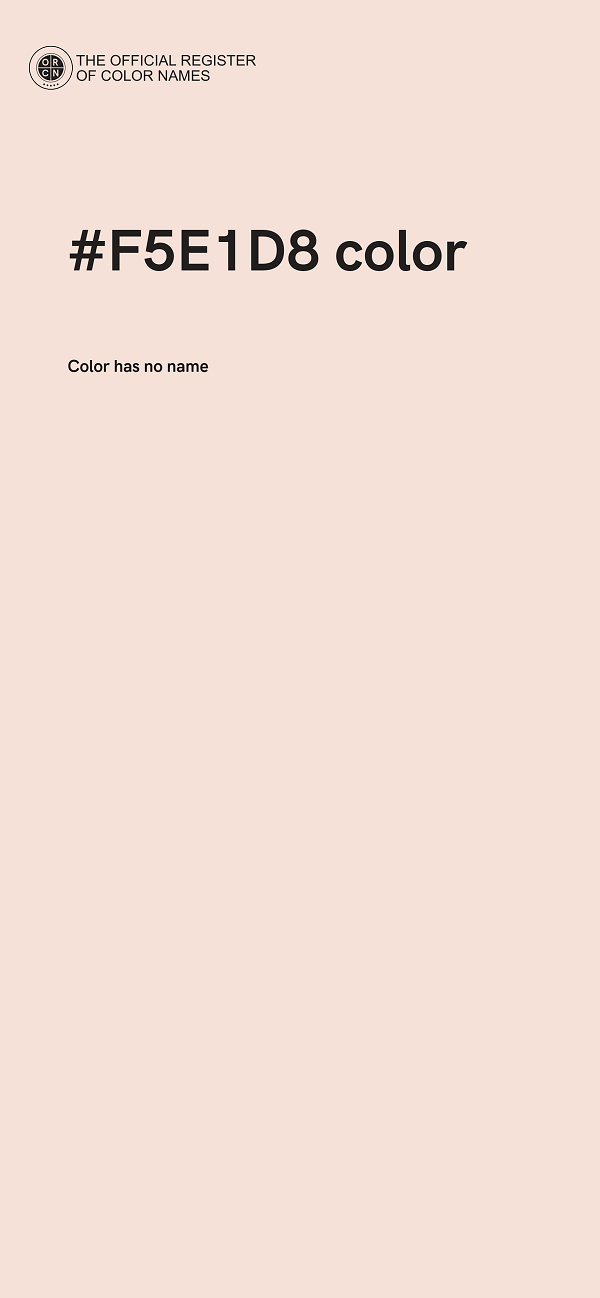 #F5E1D8 color image