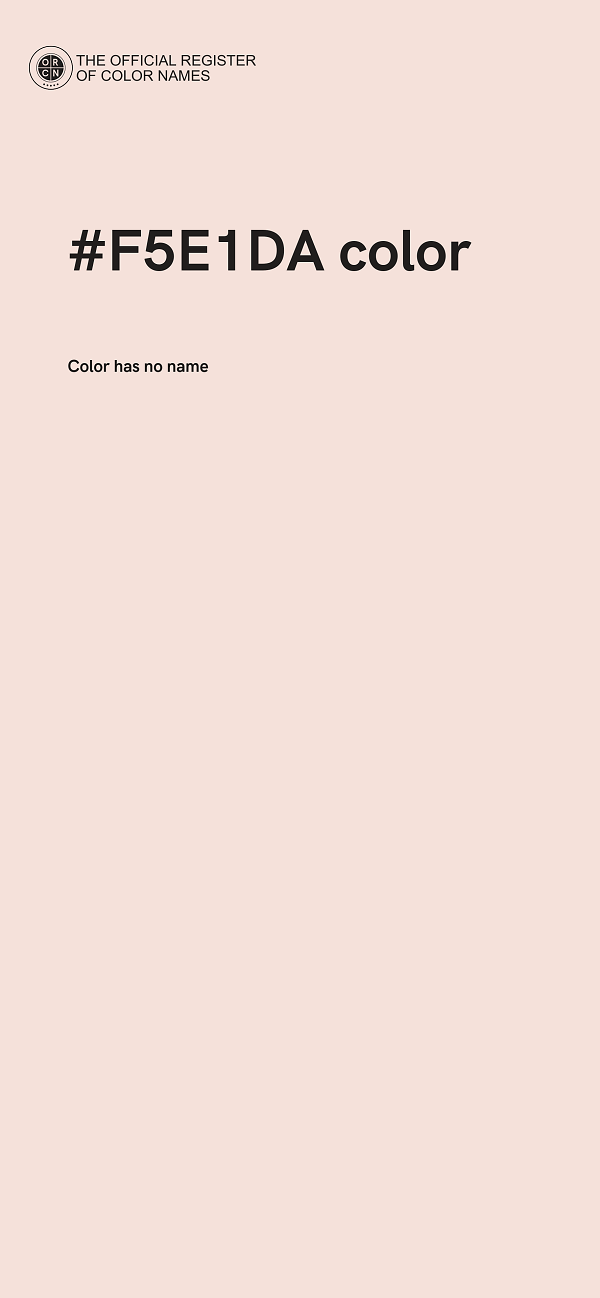 #F5E1DA color image