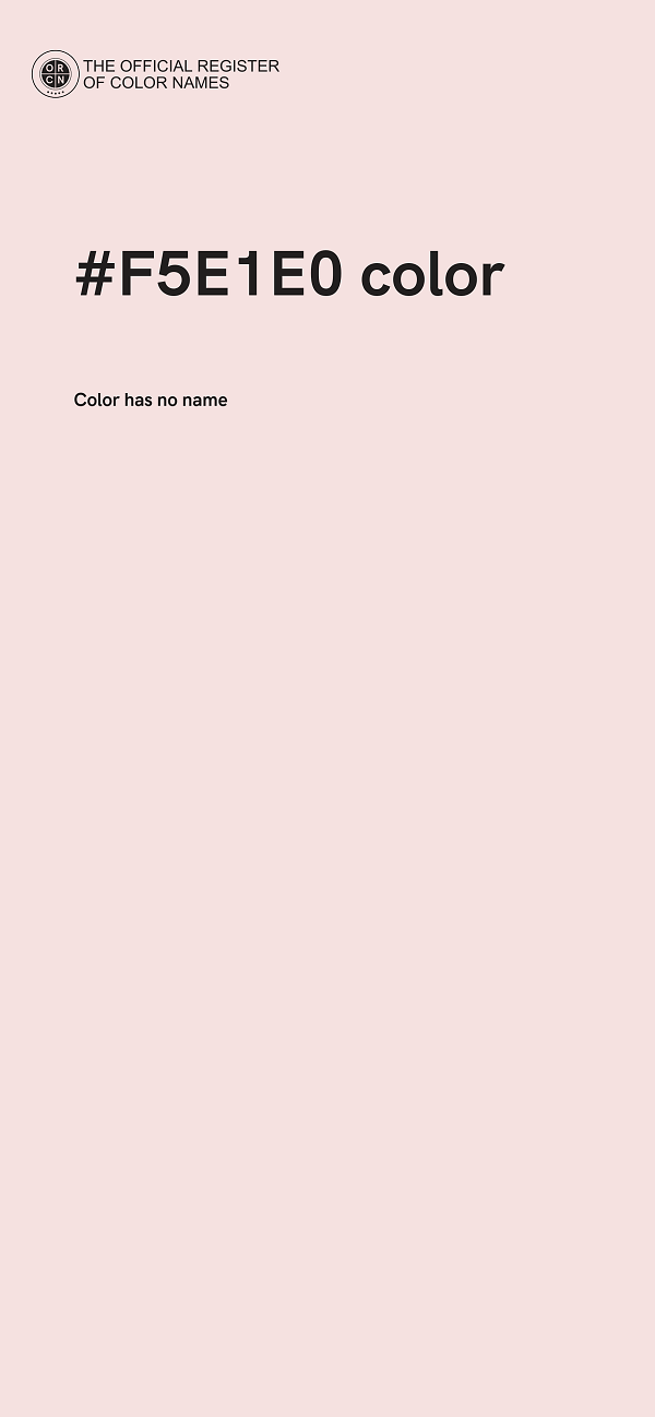 #F5E1E0 color image