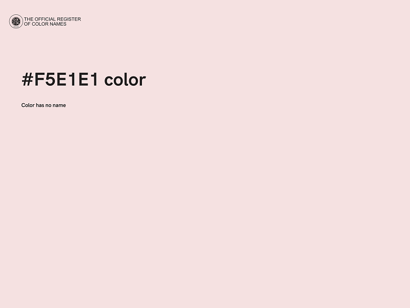 #F5E1E1 color image