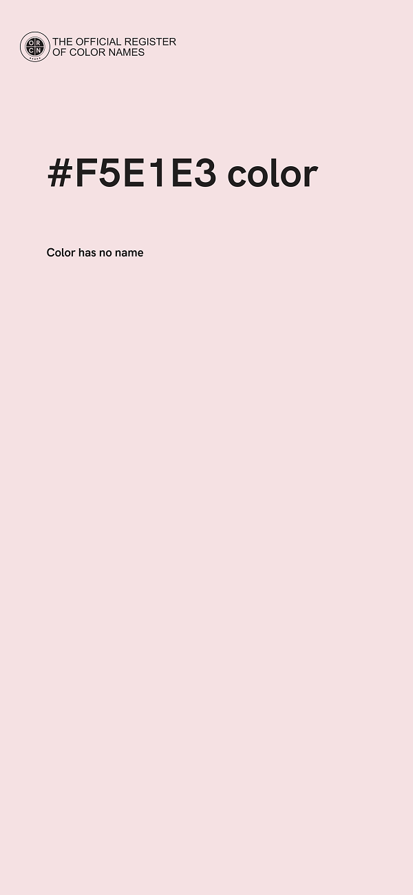 #F5E1E3 color image