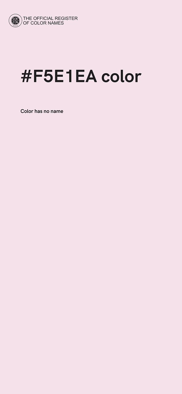 #F5E1EA color image
