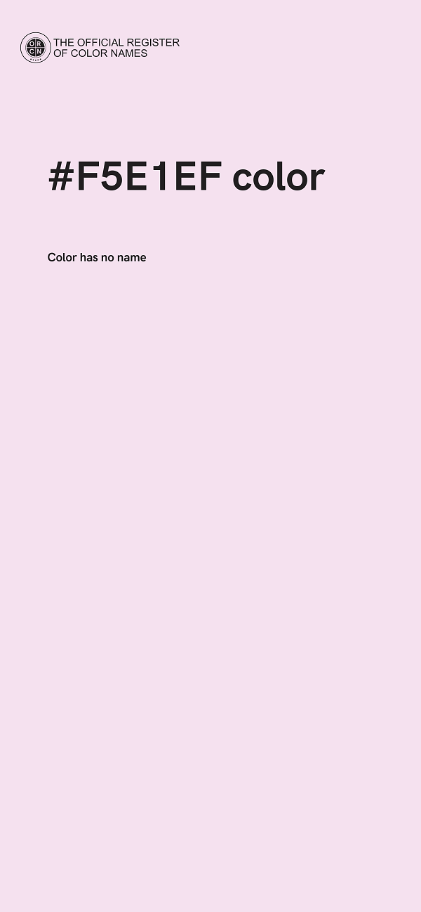 #F5E1EF color image