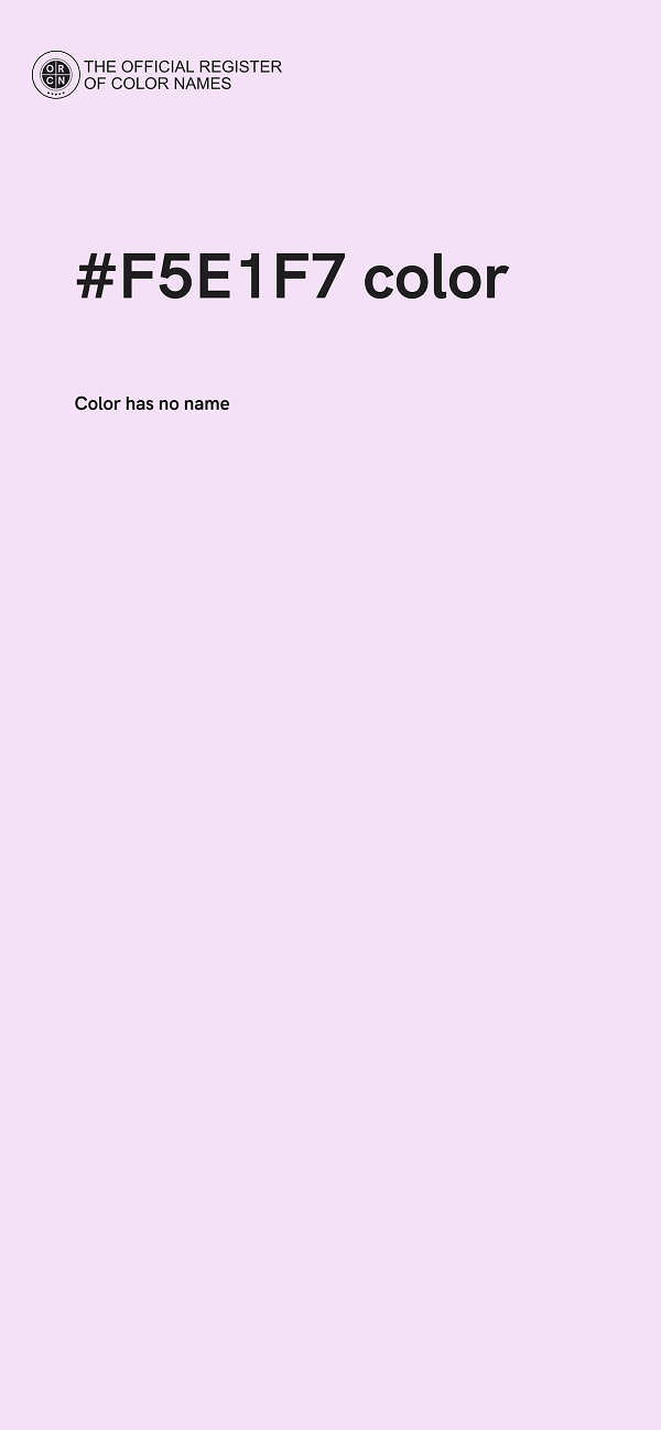 #F5E1F7 color image