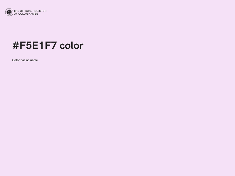 #F5E1F7 color image