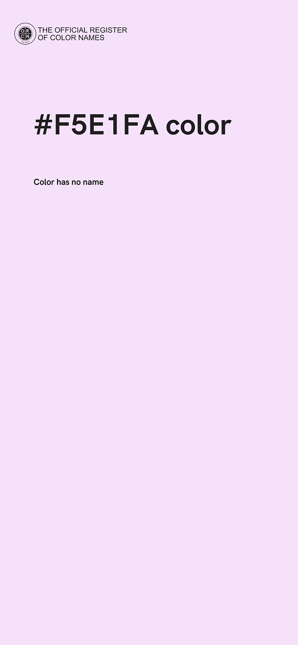 #F5E1FA color image