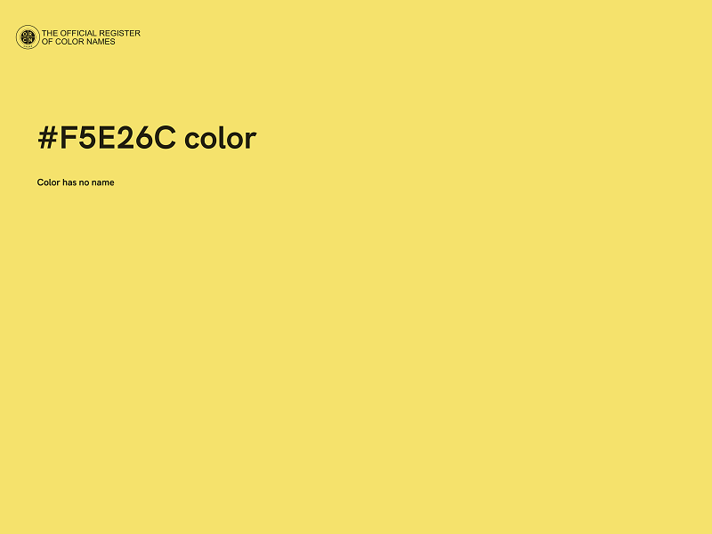 #F5E26C color image