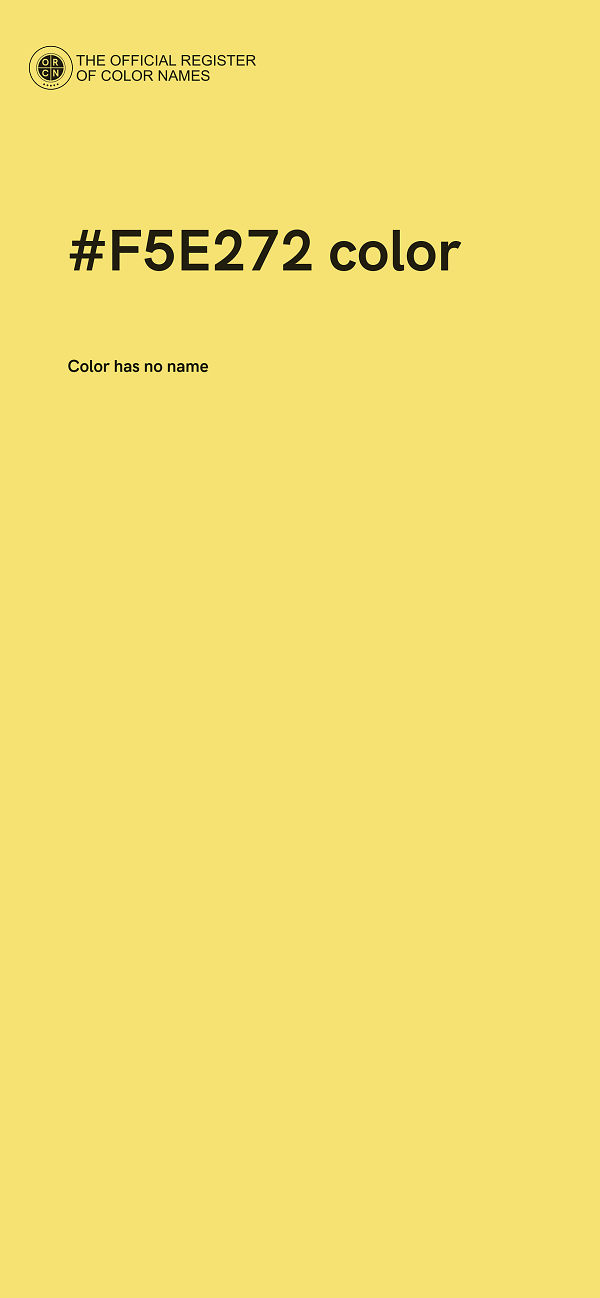 #F5E272 color image