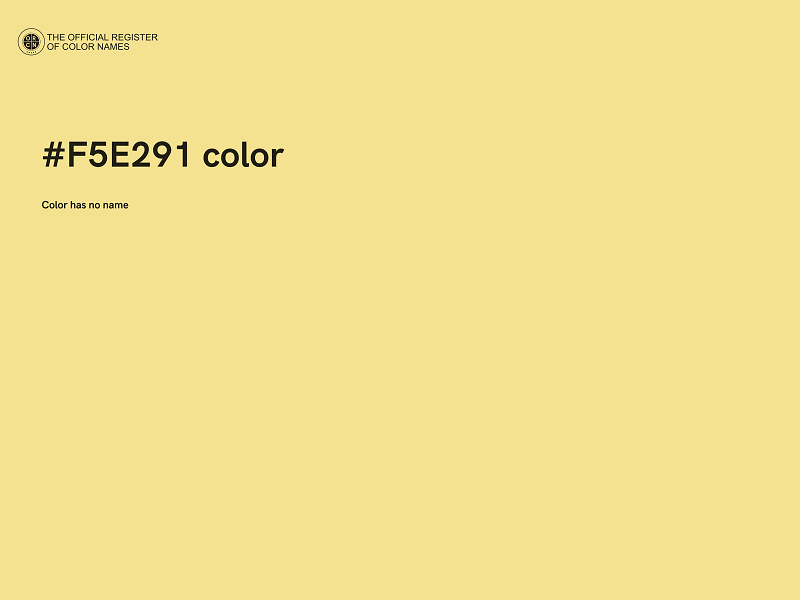 #F5E291 color image