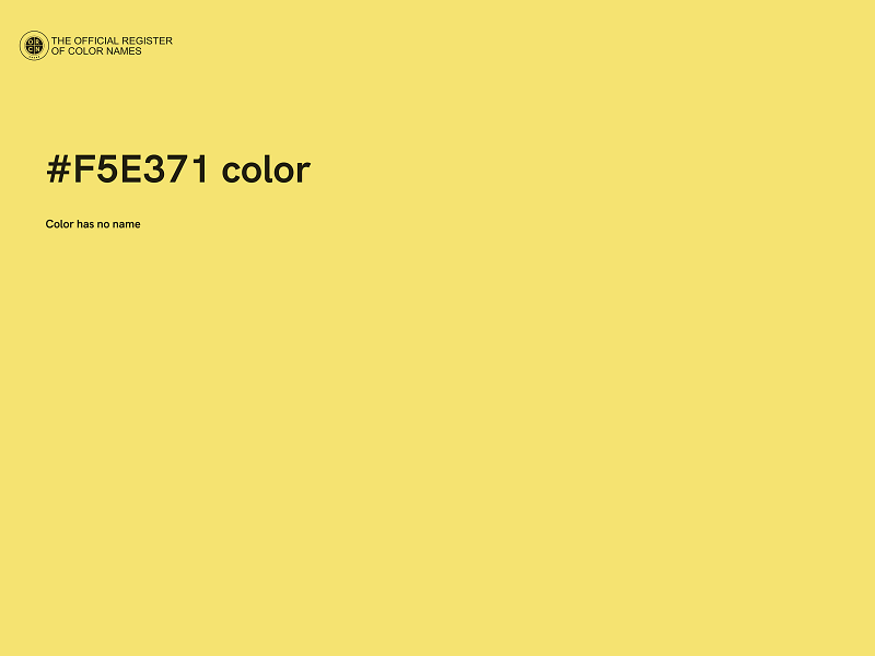 #F5E371 color image