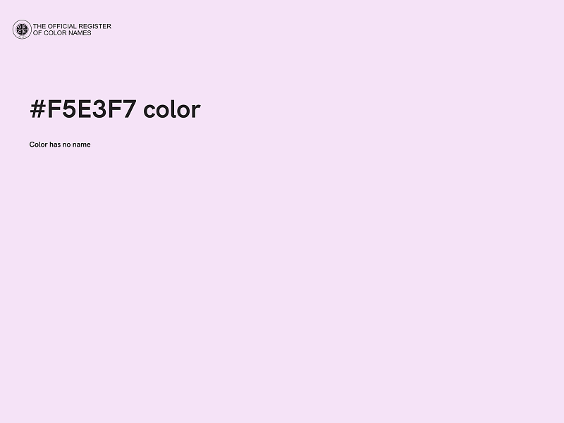#F5E3F7 color image