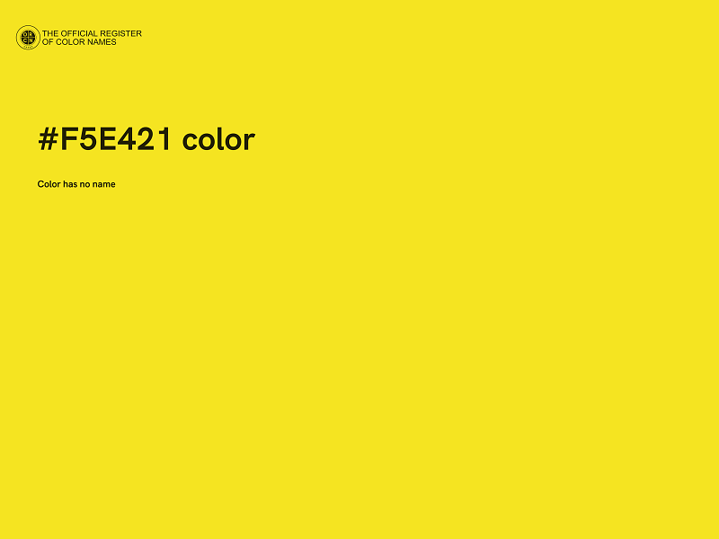 #F5E421 color image