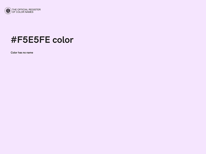 #F5E5FE color image