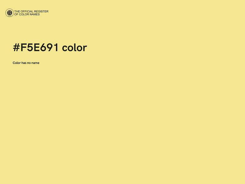 #F5E691 color image