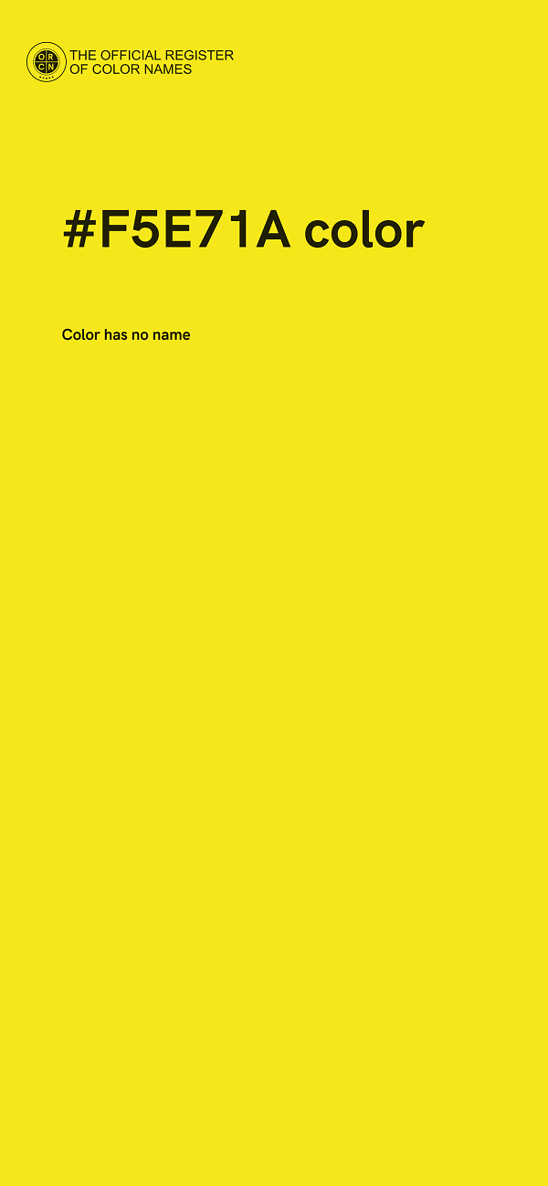 #F5E71A color image