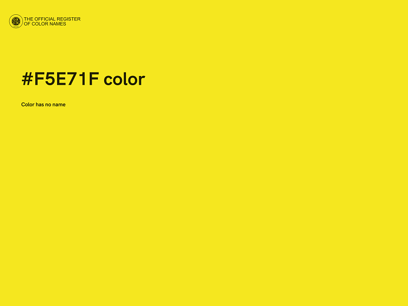 #F5E71F color image