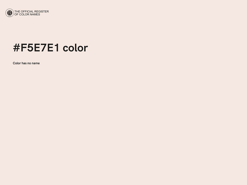 #F5E7E1 color image