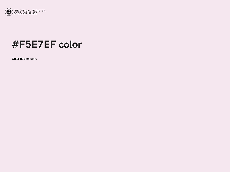 #F5E7EF color image