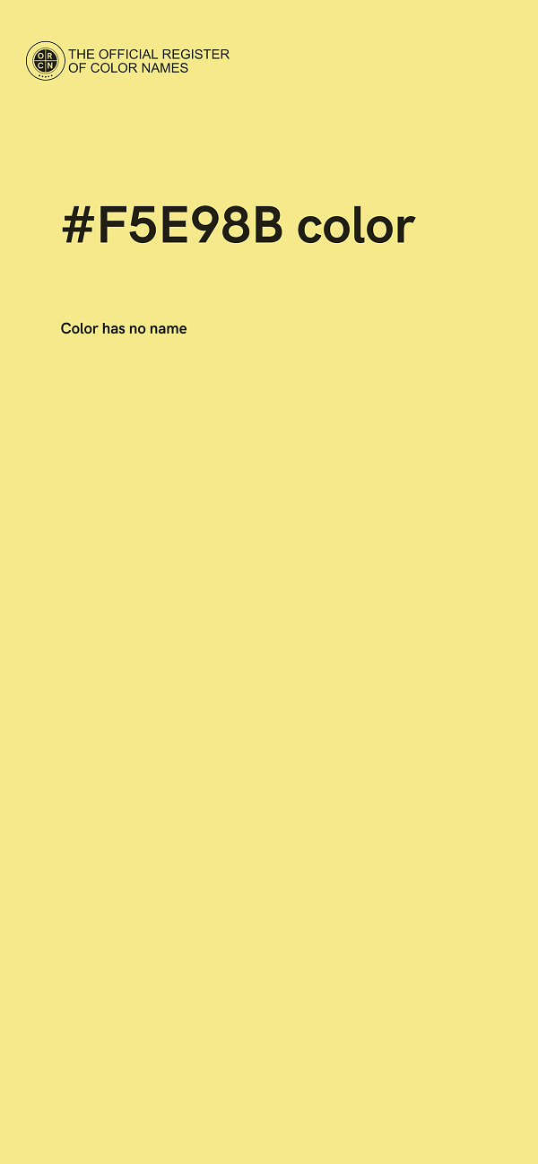 #F5E98B color image