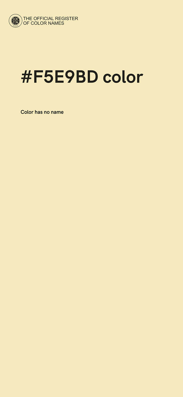 #F5E9BD color image