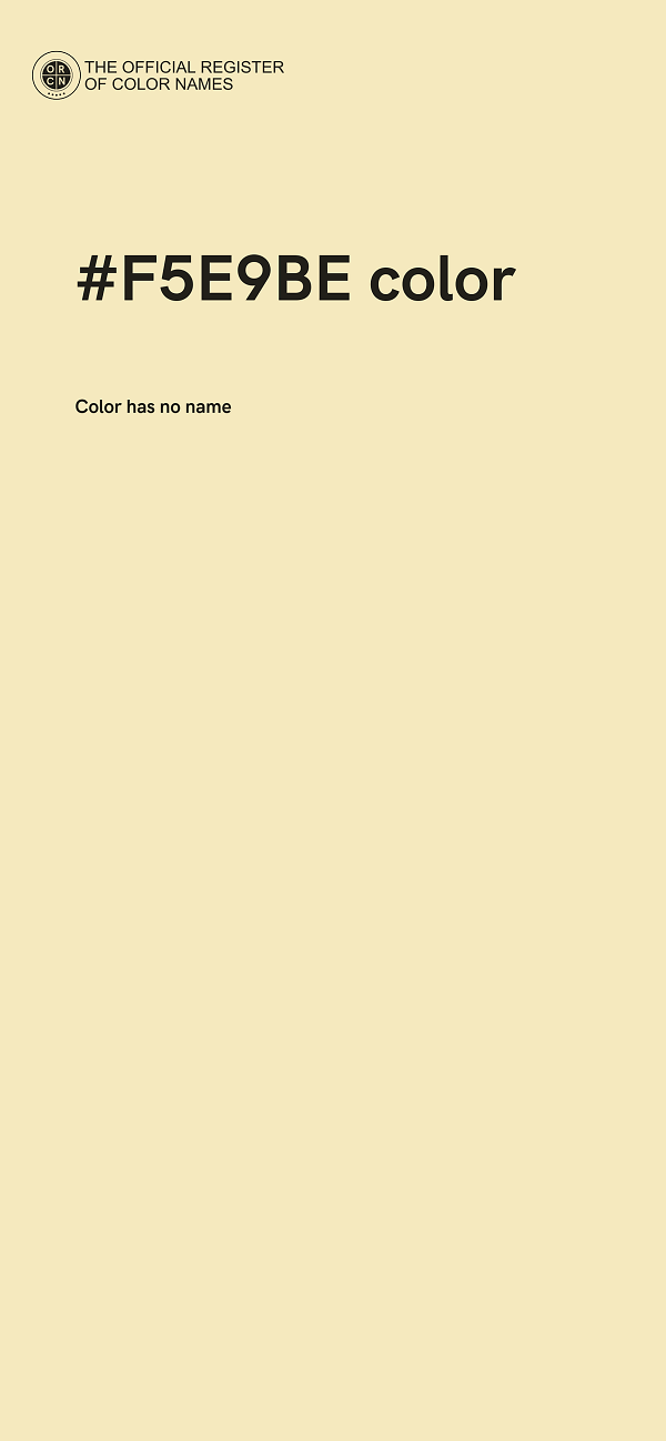 #F5E9BE color image