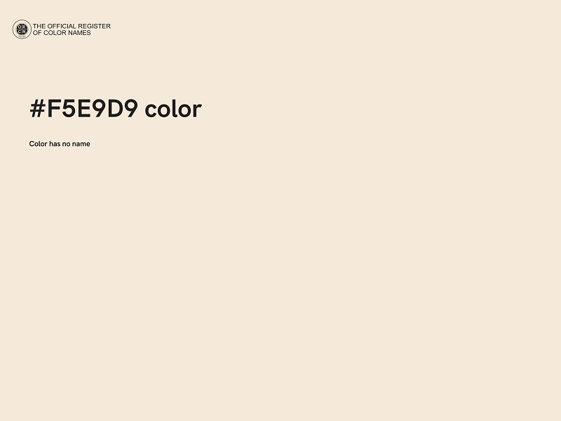 #F5E9D9 color image