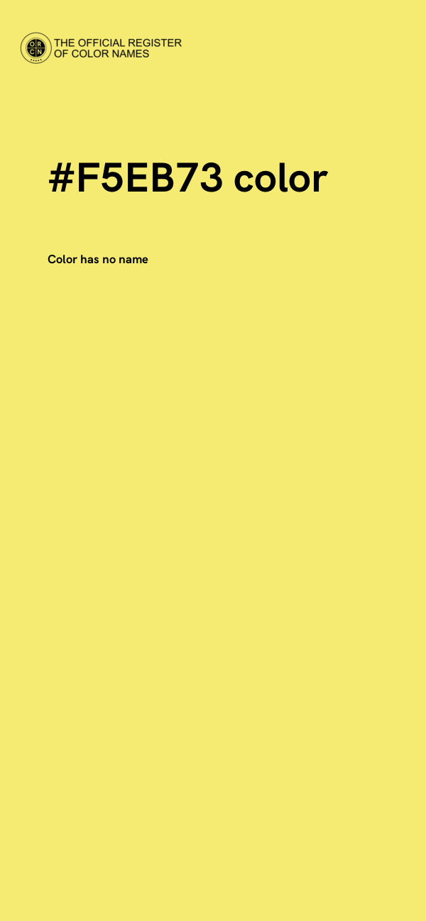 #F5EB73 color image