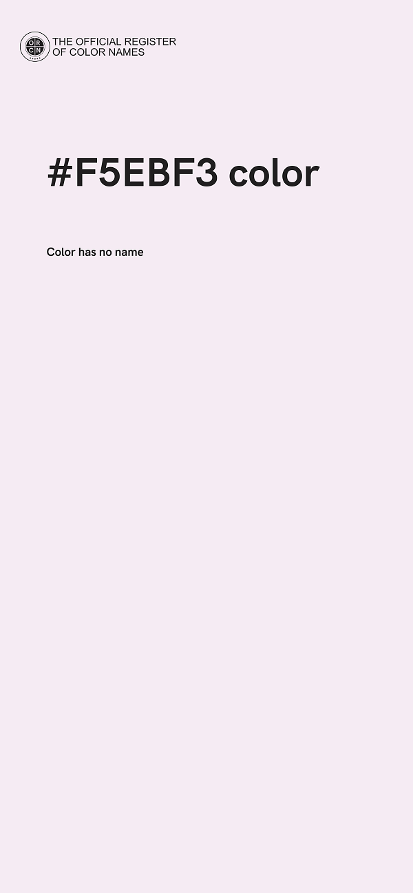 #F5EBF3 color image
