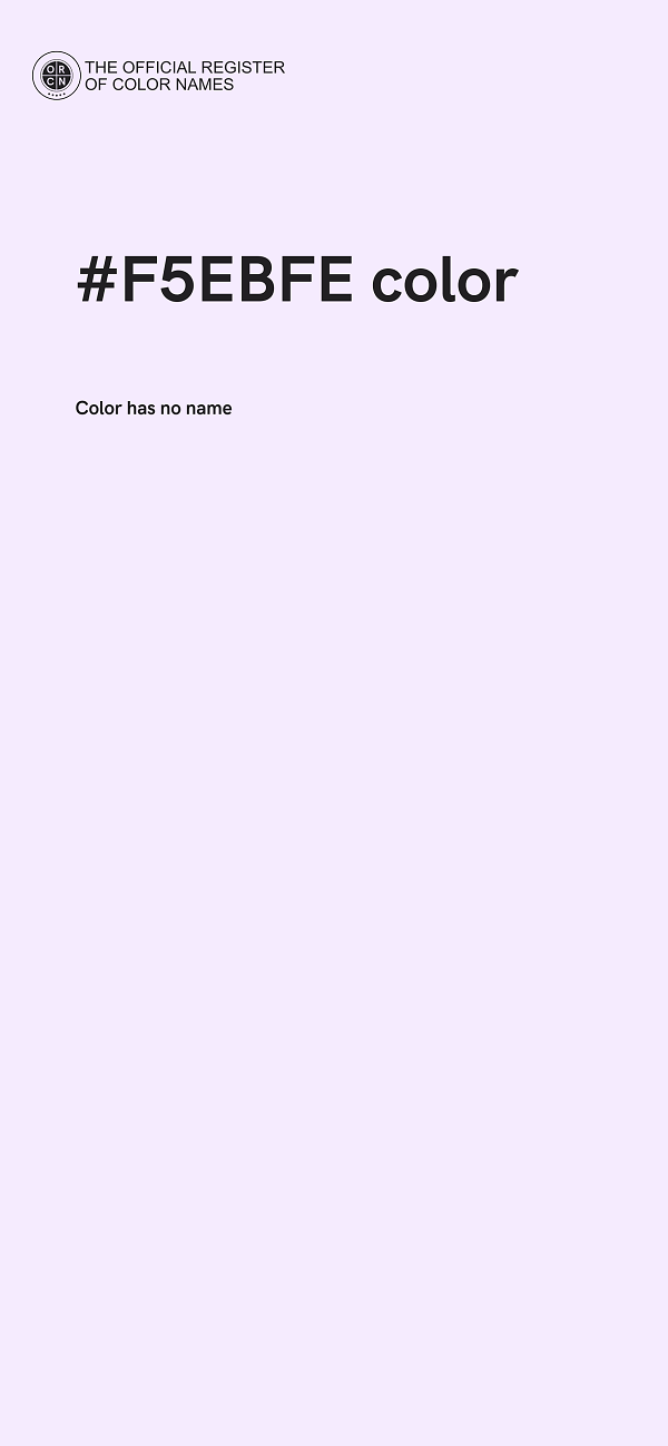 #F5EBFE color image
