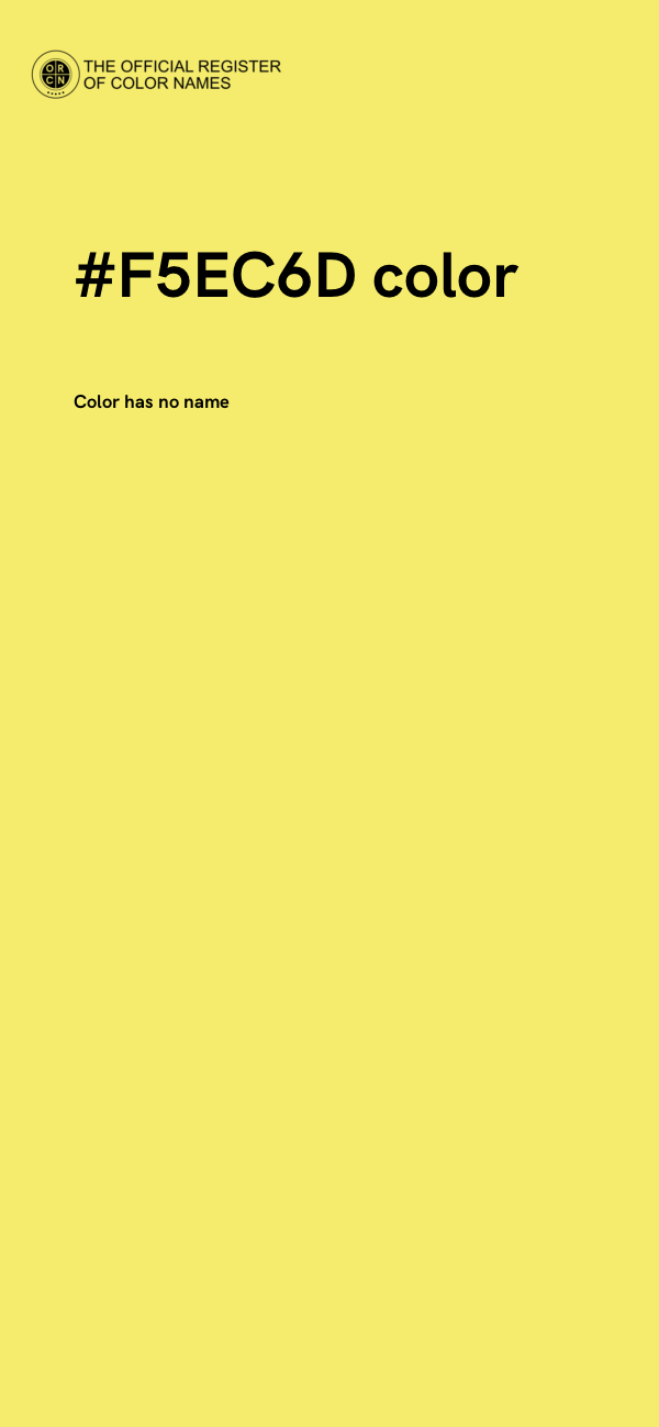 #F5EC6D color image