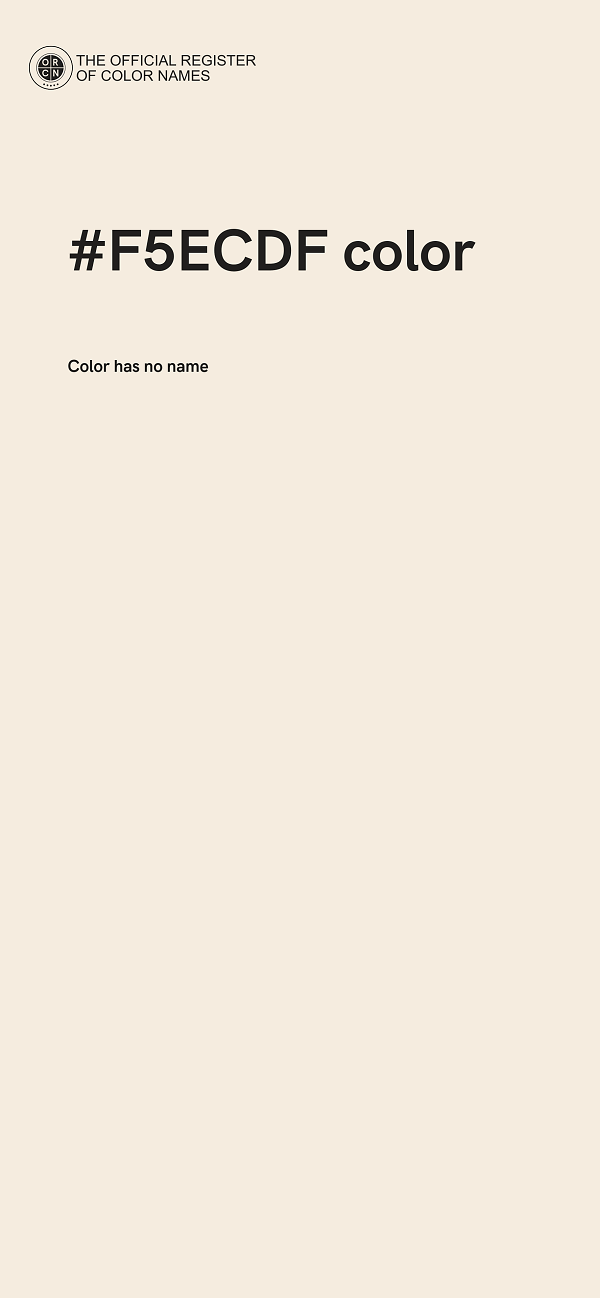 #F5ECDF color image