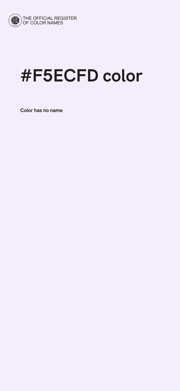 #F5ECFD color image