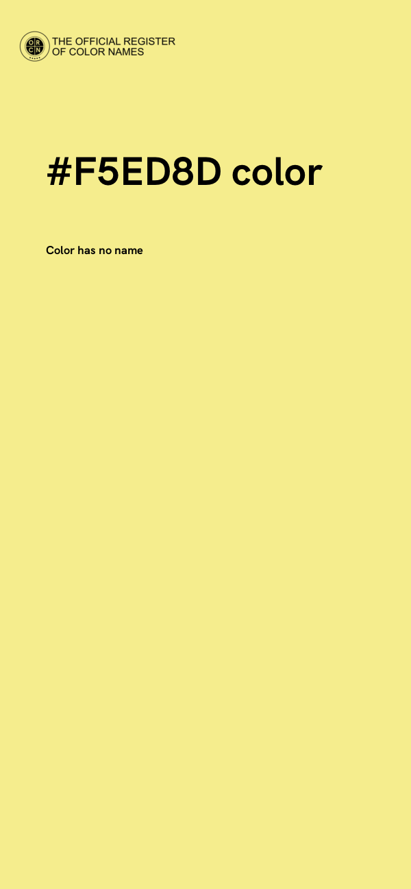#F5ED8D color image