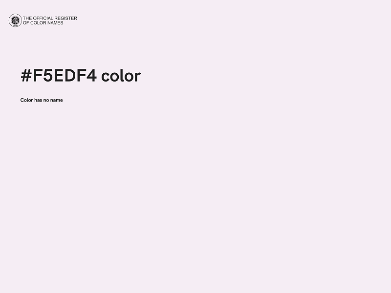 #F5EDF4 color image