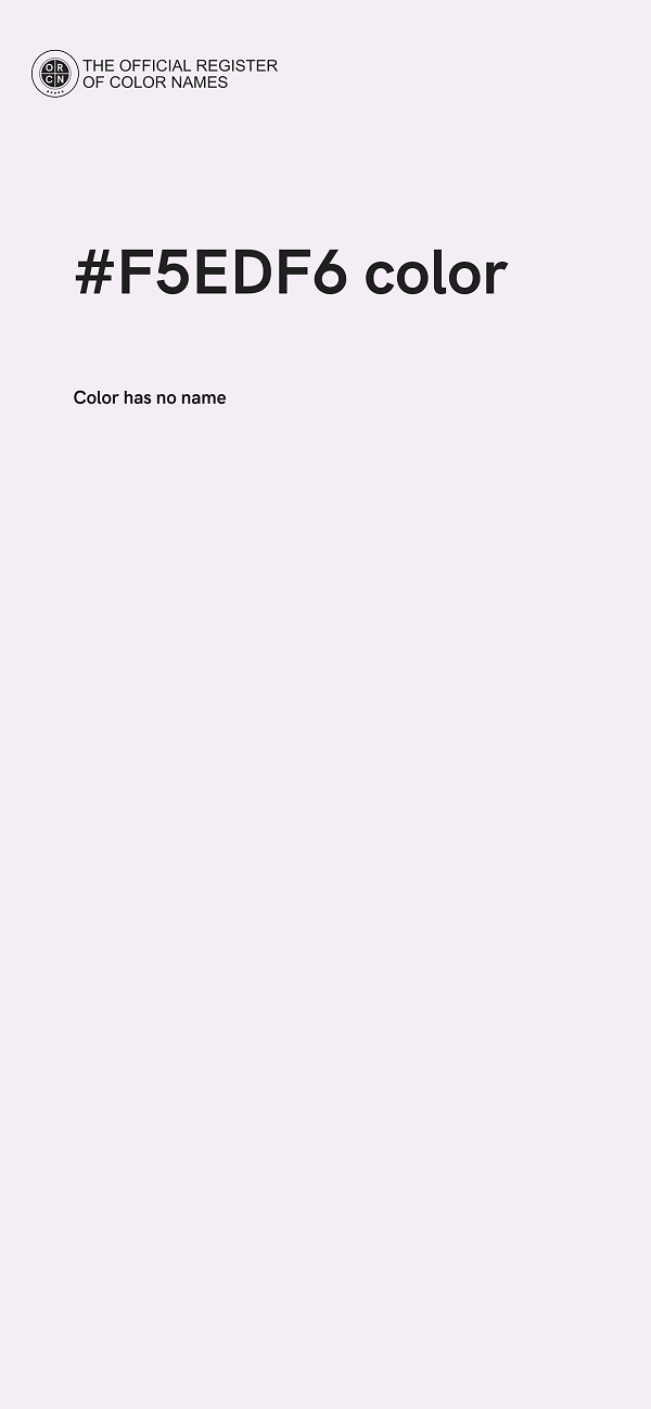 #F5EDF6 color image