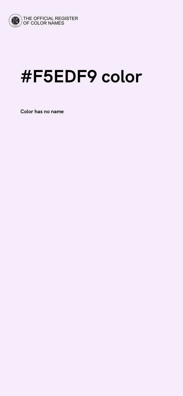 #F5EDF9 color image