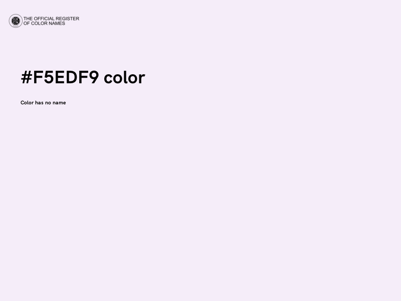 #F5EDF9 color image