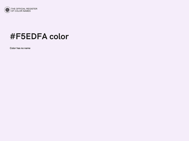 #F5EDFA color image