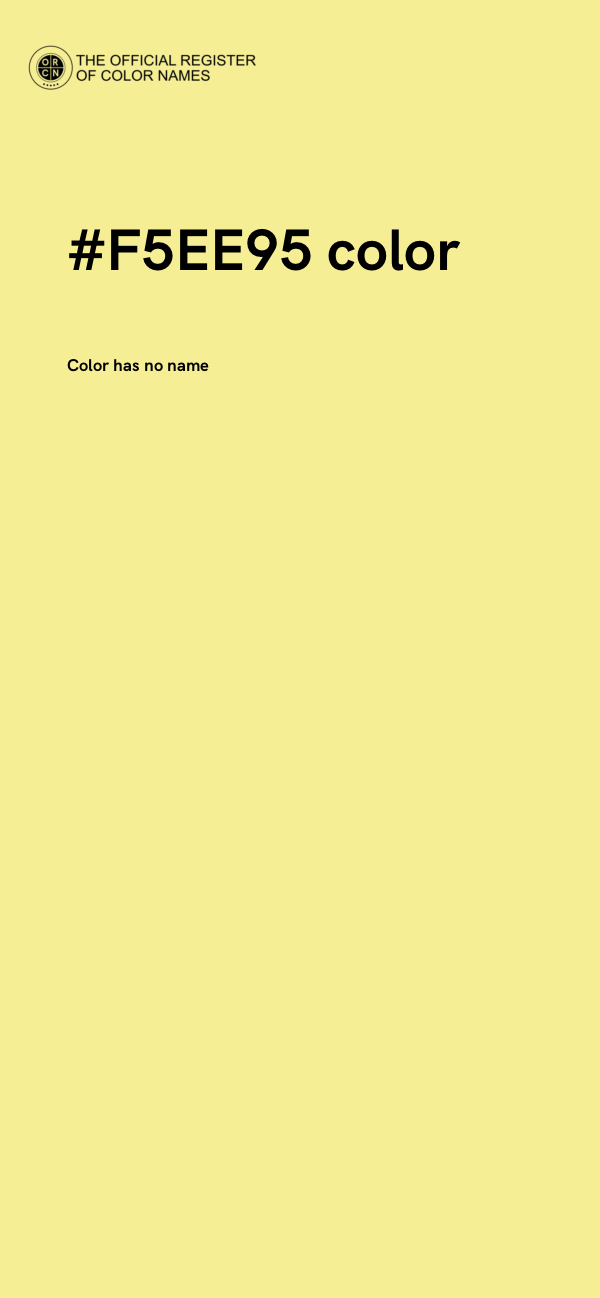 #F5EE95 color image