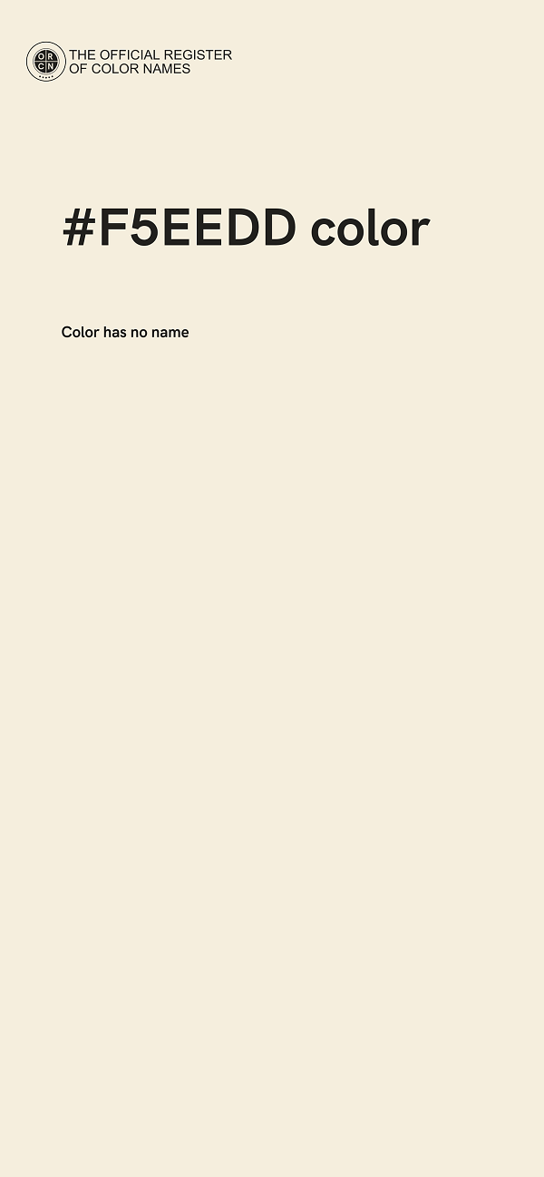 #F5EEDD color image
