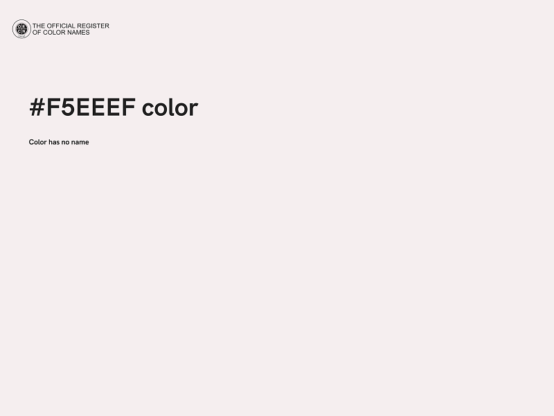 #F5EEEF color image