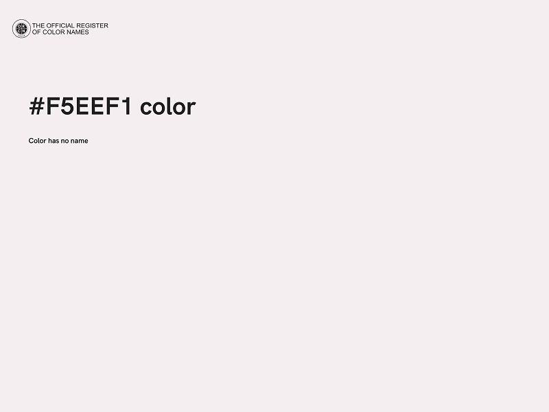 #F5EEF1 color image