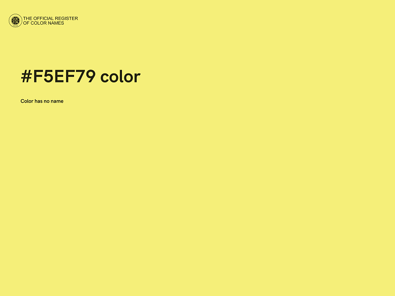 #F5EF79 color image